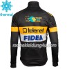 Set Langarmtrikot + Trägerhose Lange 2017 Telenet Fidea Lions Winter Thermal Fleece N001